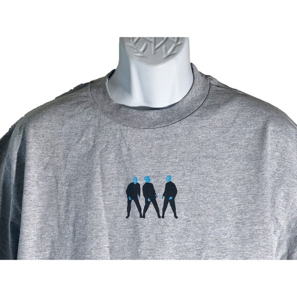BLUE MAN GROUP Short Sleeve Gray T-Shirt Large - Picture 2 of 5